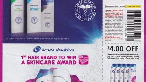Head & Shoulders 'Skincare Award' FSI